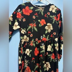 Floral Maxi Dress with Belt